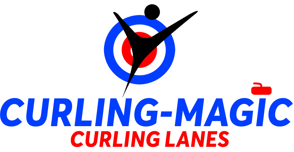 CurlingMagic-Logo Logo for Curling-Magic Curling Lanes with a stylized curler and curling target.